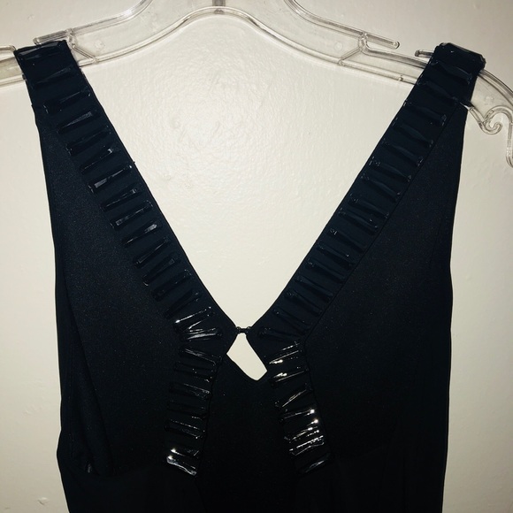 Sold- Windsor Black Enbellished Strap Dress - Picture 4 of 6